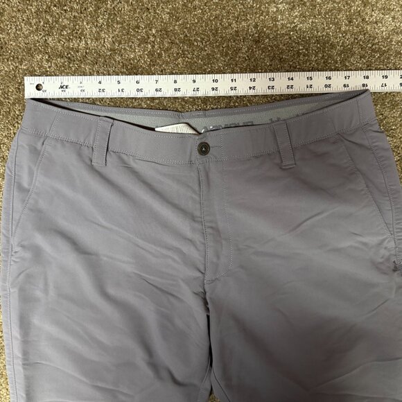 Under Armour Showdown Coach's Golf Pants Men 38x30 Gray Nylon Blend Straight Leg - Picture 7 of 15